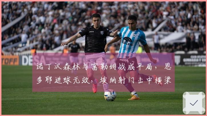 诺丁汉森林与富勒姆战成平局，恩多耶进球无效，埃纳射门击中横梁